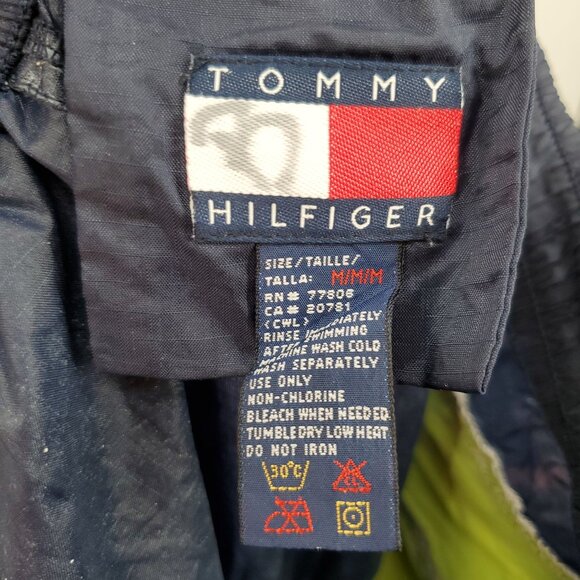 Tommy Hilfiger Sailing Windbreaker Nylon Track Pants Men Size Medium VINTAGE - Picture 9 of 15